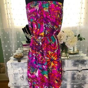 Beautiful Lily Pulitzer strapless dress. Size med